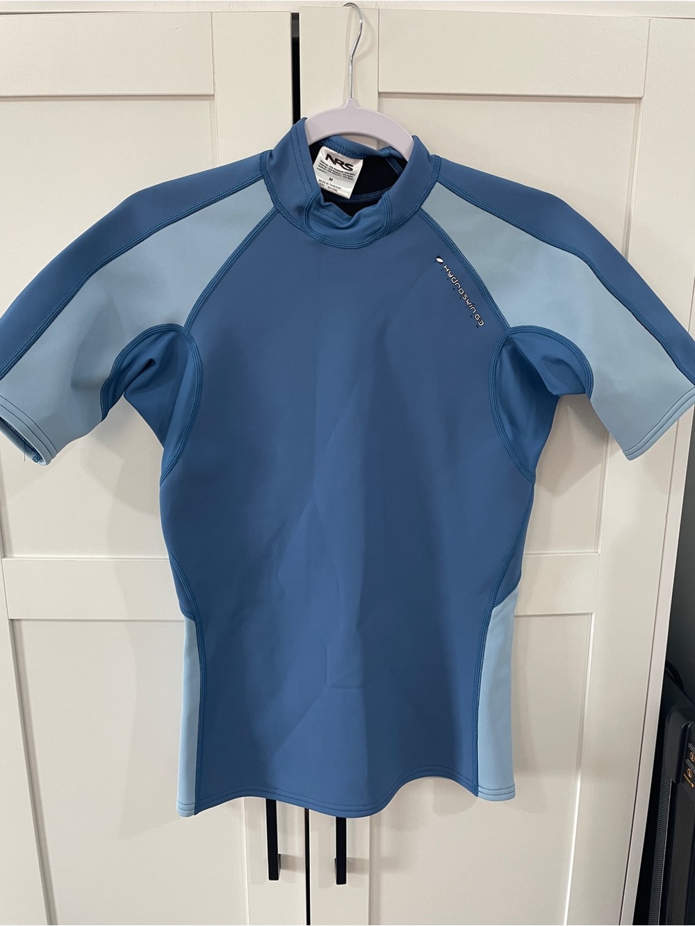 NRS Women's Short Sleeve Rash Guard - Slate Blue Excellent Condition M